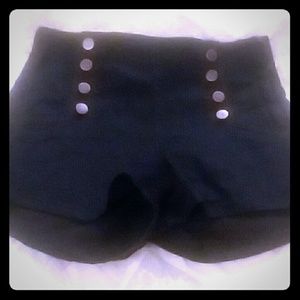 Black highwaisted shorts